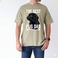 Best Pug Dad Ever Fathers Day Cute Daddy Dad Pug Men's Comfort Colors T-Shirt Khaki