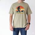 Bigfoot Walking a Dog Bernedoodle Dog Dad Men's Comfort Colors T-Shirt Khaki Bigfoot Walking a Dog Bernedoodle Dog Dad Men's Comfort Colors T-Shirt Khaki