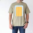 Blue Heeler Dog Dad Family Halloween Costume DIY Men's Comfort Colors T-Shirt Khaki
