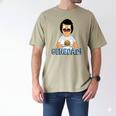 Bob's Burgers Gene Dad Portrait Men's Comfort Colors T-Shirt Khaki