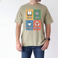 Books Yarn Coffee Repeat Crocheting Men's Comfort Colors T-Shirt Khaki