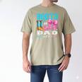 Boots Or Bows Dad Loves You Gender Reveal Party Men's Comfort Colors T-Shirt Khaki