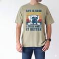 Boxer Dog For Men Women Boxer Dog Dad Mom Small Men's Comfort Colors T-Shirt Khaki