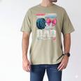 Burnouts Or Bows Your Dad Loves You Gender Reveal Men's Comfort Colors T-Shirt Khaki