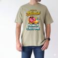 Call Me Antisocial Donut Pun Introvert Quote Men's Comfort Colors T-Shirt Khaki