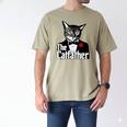 The Cat Father Cool Cat Dad Cat Lovers Men's Comfort Colors T-Shirt Khaki The Cat Father Cool Cat Dad Cat Lovers Men's Comfort Colors T-Shirt Khaki