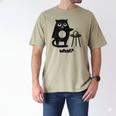 Cat What Humor Introvert Anti-Social Men's Comfort Colors T-Shirt Khaki