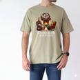 Cat Lover I'd Rather Be Home With My Cats Introvert Cozy Men's Comfort Colors T-Shirt Khaki
