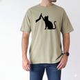 Cat Lover Cat Mom Cat Dad Men Women & Kids Cute Cat Men's Comfort Colors T-Shirt Khaki