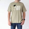 Class Of 2017 Senior Graduation Men's Comfort Colors T-Shirt Khaki