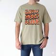 Class Of 2025 Senior Orange And Student Graduation Men's Comfort Colors T-Shirt Khaki