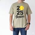 Class Of 2025 Softball Senior Graduation Graduate Women Men's Comfort Colors T-Shirt Khaki