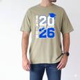 Class Of 2026 Dad Proud Dad Of A 2026 Senior Graduate Men's Comfort Colors T-Shirt Khaki