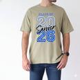 Class Of 2026 Senior Graduation High School And College Grad Men's Comfort Colors T-Shirt Khaki