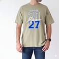 Class Of 2027 Senior 2027 Graduation Men's Comfort Colors T-Shirt Khaki