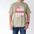 Class Of 2032 She Believed She Could Kids Graduation T-Shirt Men's Comfort Colors T-Shirt Khaki