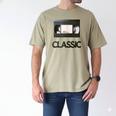 Classic VHS Tape Nostalgia Retro Men's Comfort Colors T-Shirt Khaki