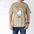 Cute Duck Dad Lover Illustration Duck Owner Men's Comfort Colors T-Shirt Khaki