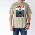 Cute English Mastiff Jowls Burger Bullmastiff Dog Mom Dad Men's Comfort Colors T-Shirt Khaki