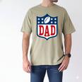 Dad American Football Happy Birthday Family Matching Retro Men's Comfort Colors T-Shirt Khaki Dad American Football Happy Birthday Family Matching Retro Men's Comfort Colors T-Shirt Khaki
