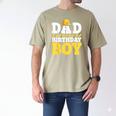 Dad Of The Birthday Boy Construction Birthday Party Hat Men Men's Comfort Colors T-Shirt Khaki