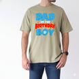 Dad Of The Birthday Boy Dog Lover Birthday Family Men's Comfort Colors T-Shirt Khaki