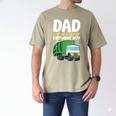 Dad Of The Birthday Boy Garbage Truck Birthday Party Men's Comfort Colors T-Shirt Khaki