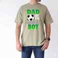 Dad Of The Birthday Boy Soccer Stars Outfit Men's Comfort Colors T-Shirt Khaki