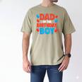 Dad Of The Birthday Boy Spider Web Party Men's Comfort Colors T-Shirt Khaki