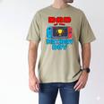 Dad Of The Birthday Boy Video Games Theme Bday Matching Men's Comfort Colors T-Shirt Khaki