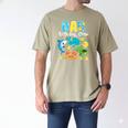 Dad Birthday Crew Sea Ocean Fish Aquarium Bday Party Men's Comfort Colors T-Shirt Khaki