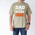 Dad Of The Birthday Girl Basketball Dad Family Matching Men's Comfort Colors T-Shirt Khaki