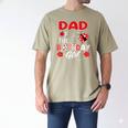 Dad Of The Birthday Girl Family Ladybug Birthday Men's Comfort Colors T-Shirt Khaki