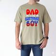 Dad And Mom Birthday Boy Spider Family Matching Men's Comfort Colors T-Shirt Khaki
