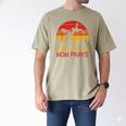 Dad Pays Mom Prays Dirt Bike Retro Motocross Boys Kids Men's Comfort Colors T-Shirt Khaki