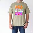 Dad Under Sea Birthday Party Girls Ocean Sea Animals Themed Men's Comfort Colors T-Shirt Khaki