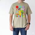 Dad Of The Three Rex 3Rd Birthday Boy Dinosaur T-Rex Men's Comfort Colors T-Shirt Khaki