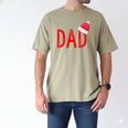 Dad Xmas PJs Christmas Pajamas And Xmas PJ Family Shirt Men's Comfort Colors T-Shirt Khaki