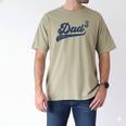 Dad3 Dad Cubed Father Of Three Daddy 3 Third Time Dad Men's Comfort Colors T-Shirt Khaki