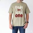 Dada Of The Wild One Buffalo Plaid Lumberjack 1st Birthday Men's Comfort Colors T-Shirt Khaki