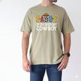 Daddy 1st Birthday Cowboy Western Daddy Birthday Boy Men's Comfort Colors T-Shirt Khaki