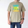 Daddy Dad Saurus Rex Dinosaur Dino For Father Men's Comfort Colors T-Shirt Khaki