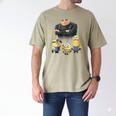 Despicable Me Minions Father's Day 1 Dad Cardboard Sign Men's Comfort Colors T-Shirt Khaki