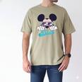 Disney Mickey And Friends Cool Mickey Summer Vibes Dad Logo Men's Comfort Colors T-Shirt Khaki