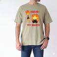 Disney And Pixar’s Elemental Proud Dad Of a Fiery Daughter Men's Comfort Colors T-Shirt Khaki