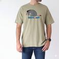 Disney Winnie The Pooh Introvert Eeyore Logo Men's Comfort Colors T-Shirt Khaki Disney Winnie The Pooh Introvert Eeyore Logo Men's Comfort Colors T-Shirt Khaki