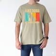 I Like Dogs And Maybe 3 People Introvert Men's Comfort Colors T-Shirt Khaki I Like Dogs And Maybe 3 People Introvert Men's Comfort Colors T-Shirt Khaki