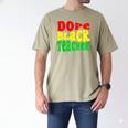 Dope Teacher African American Graduation History Month Men's Comfort Colors T-Shirt Khaki