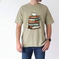 Drink Coffee Read Books Be Happy Caffeine Espresso Men's Comfort Colors T-Shirt Khaki
