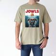 Drooling Boxer Jowls Fawn Dog Mom Dog Dad Burger Men's Comfort Colors T-Shirt Khaki